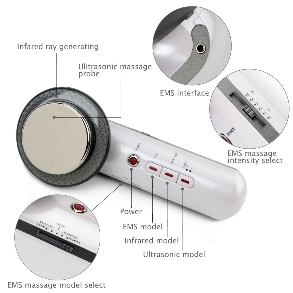 3 in 1 Ultrasonic Cavitation E - Galvanic Skin Sensor 리뷰 및 가격