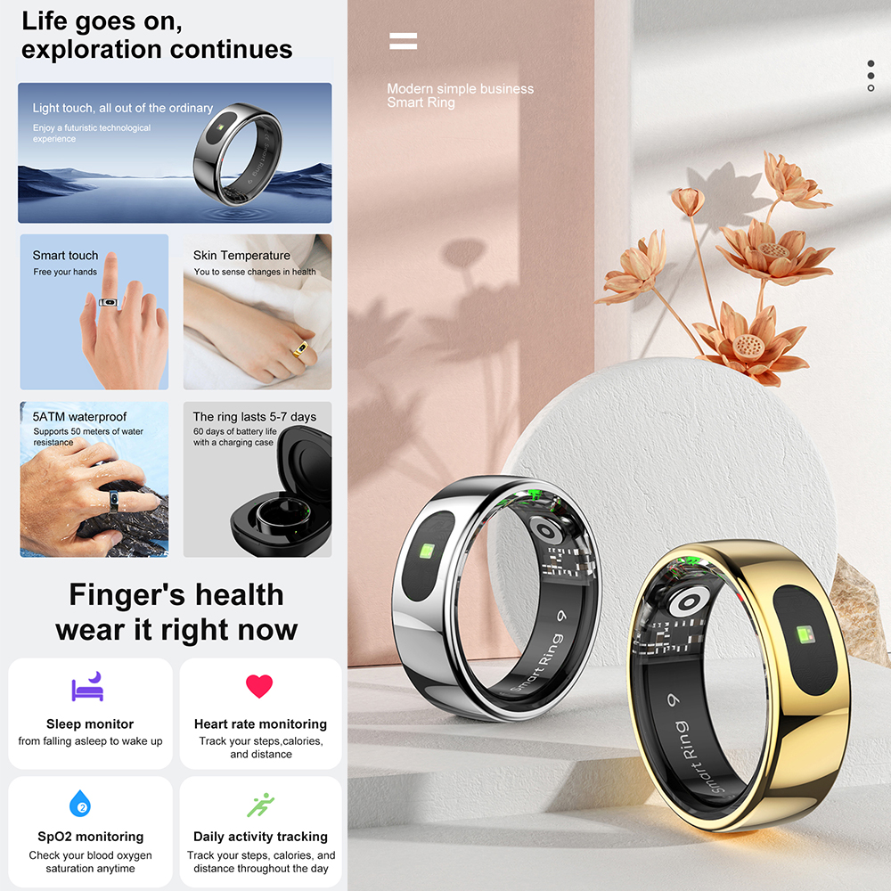R08 Fitness Tracker Smart Ring - Temperature Ring Skin 리뷰 및 가격