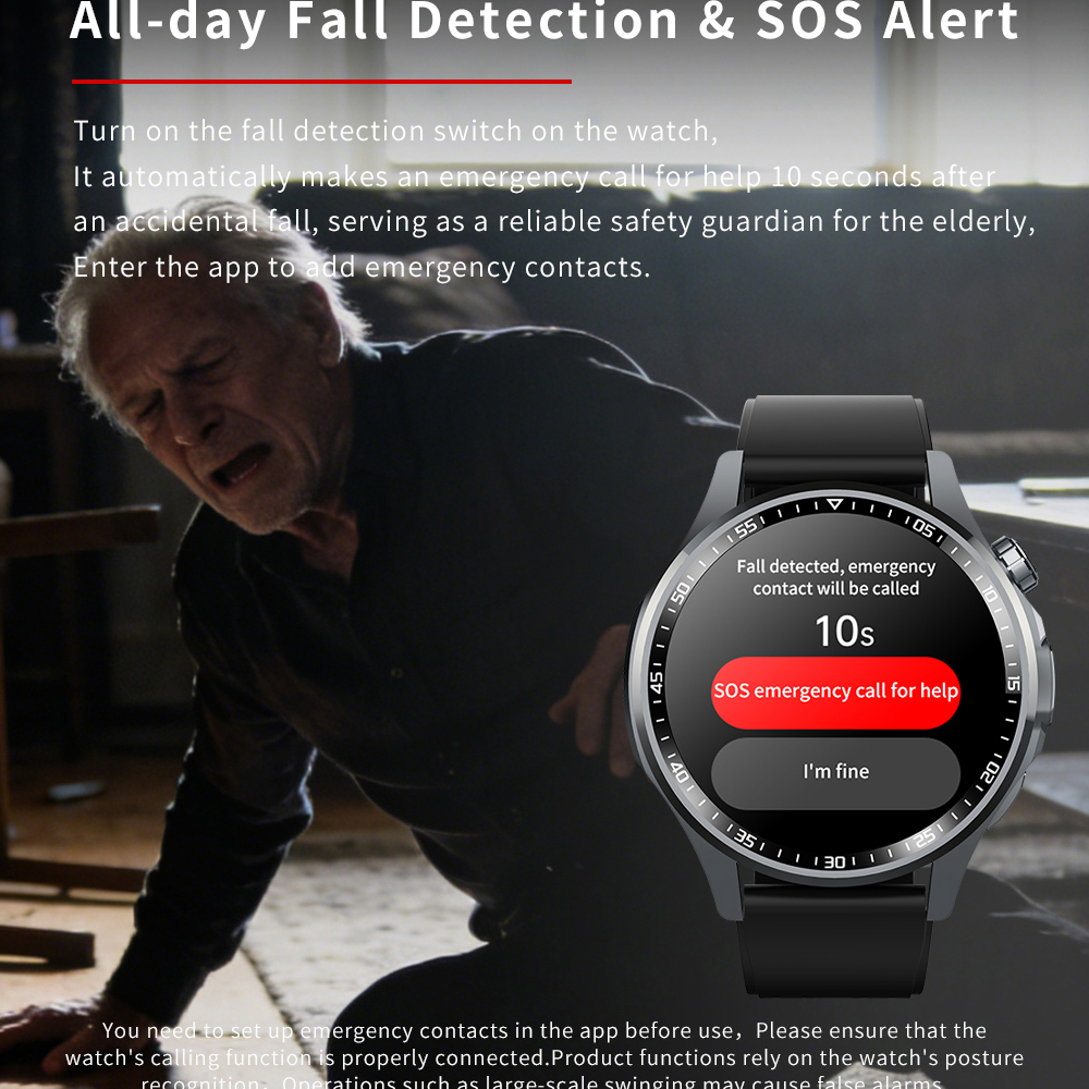 Men Smart Watch Ultra HD Scree - Fall Detection Watch 리뷰 및 가격