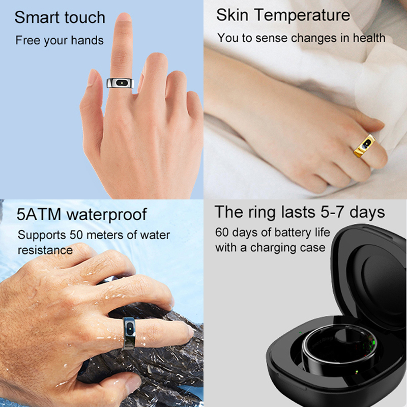 R08 Smart Ring Men Women With  - Temperature Ring Skin 리뷰 및 가격