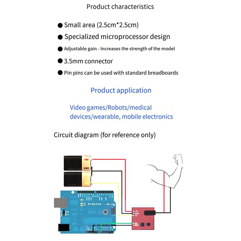 BTLIFE-5X Muscle Electrical Se - Muscle Sensor Emg 리뷰 및 가격