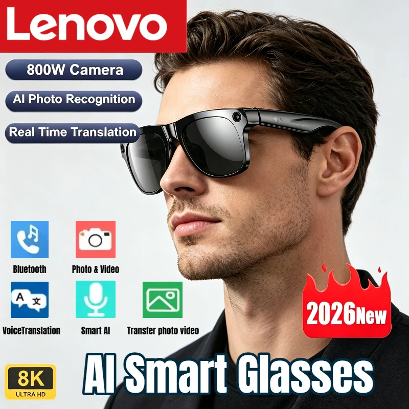 Lenovo AI Smart Glasses 8K HD  - Smart Glasses Lens 리뷰 및 가격